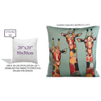 OLIVIA ROCCO Giraffe Waterproof Cushion Covers 43x43 Cm Reversible Breathable Indoor - Joe’s Haven