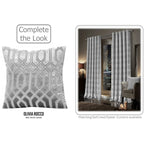 OLIVIA ROCCO Luxe Geo Velvet Cushion Covers 2 Pack Grey Geometric Textured Decorative - Joe’s Haven
