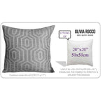 OLIVIA ROCCO Paris Cushion Covers 2 Pack Modern Grey Square Decorative Cushions Super Soft Bedroom Refresh Accent - Joe’s Haven