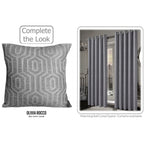 OLIVIA ROCCO Paris Cushion Covers 2 Pack Modern Grey Square Decorative Cushions Super Soft Bedroom Refresh Accent - Joe’s Haven