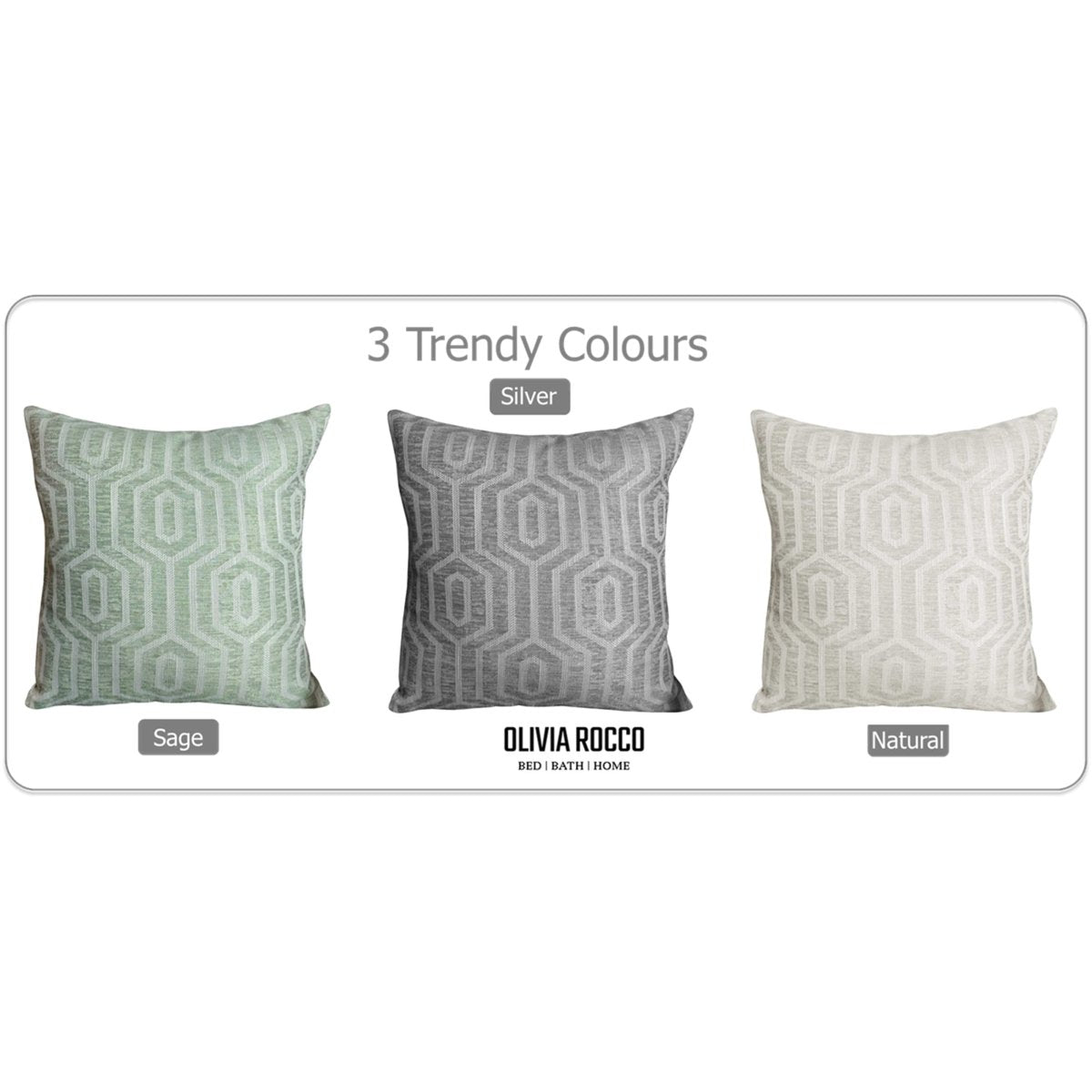 OLIVIA ROCCO Paris Cushion Covers 2 Pack Modern Grey Square Decorative Cushions Super Soft Bedroom Refresh Accent - Joe’s Haven