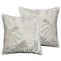 OLIVIA ROCCO Leaf Sparkle Cushion Covers 2 Pack Leaf Natural Modern Decorative Throw - Joe’s Haven