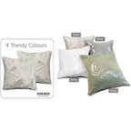 OLIVIA ROCCO Leaf Sparkle Cushion Covers 2 Pack Leaf Natural Modern Decorative Throw - Joe’s Haven