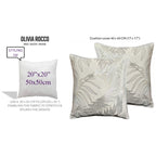 OLIVIA ROCCO Leaf Sparkle Cushion Covers 2 Pack Leaf Natural Modern Decorative Throw - Joe’s Haven