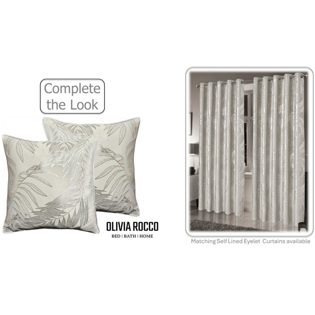 OLIVIA ROCCO Leaf Sparkle Cushion Covers 2 Pack Leaf Natural Modern Decorative Throw - Joe’s Haven
