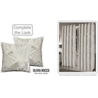 OLIVIA ROCCO Leaf Sparkle Cushion Covers 2 Pack Leaf Natural Modern Decorative Throw - Joe’s Haven