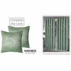 OLIVIA ROCCO Leaf Sparkle 2 Pack Cushion Covers Leaf Sage Green Modern Decorative Throw - Joe’s Haven