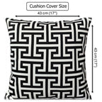 OLIVIA ROCCO Milano Black Waterproof Cushion Covers 43x43 cm Reversible Breathable - Joe’s Haven