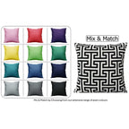 OLIVIA ROCCO Milano Black Waterproof Cushion Covers 43x43 cm Reversible Breathable - Joe’s Haven