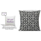 OLIVIA ROCCO Milano Black Waterproof Cushion Covers 43x43 cm Reversible Breathable - Joe’s Haven
