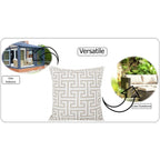 OLIVIA ROCCO Cushion Covers 43x43 cm Waterproof Breathable Outdoor Indoor Use Milano - Joe’s Haven