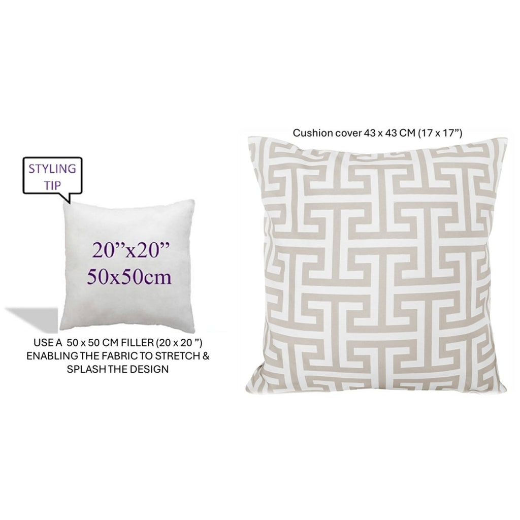 OLIVIA ROCCO Cushion Covers 43x43 cm Waterproof Breathable Outdoor Indoor Use Milano - Joe’s Haven