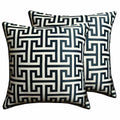 OLIVIA ROCCO Milano Black 2 Pack Scatter Cushion Covers Soft Touch with Hidden Zipper - Joe’s Haven