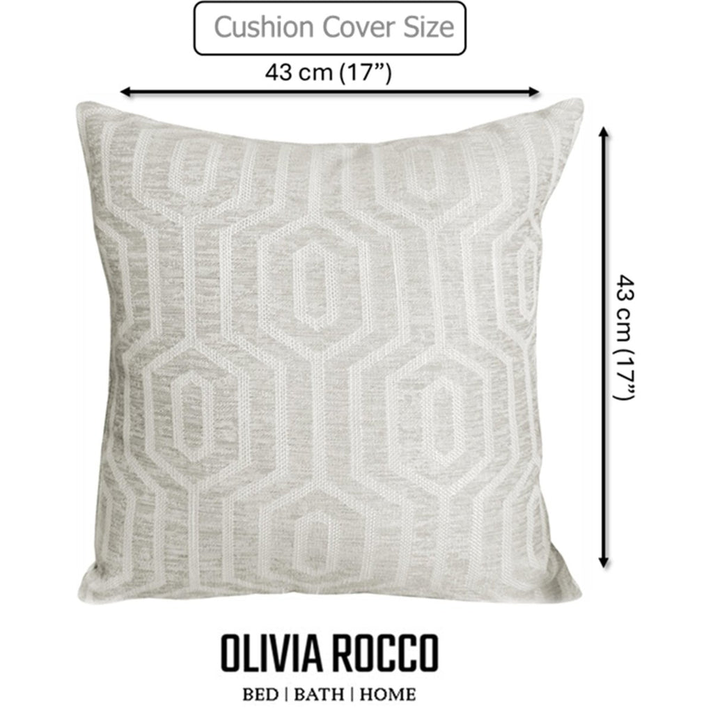 OLIVIA ROCCO Paris Cushion Covers 2 Pack Modern Natural Decorative Square Scatter - Joe’s Haven