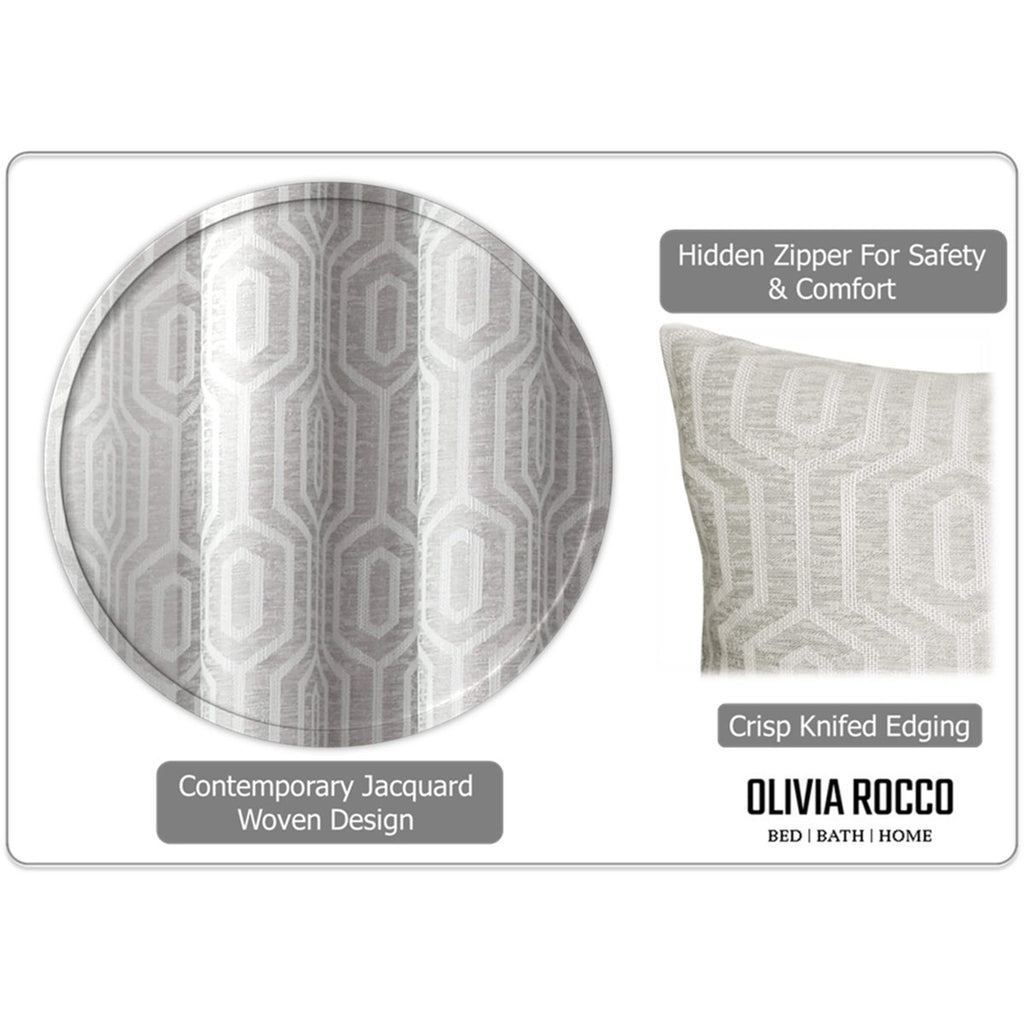 OLIVIA ROCCO Paris Cushion Covers 2 Pack Modern Natural Decorative Square Scatter - Joe’s Haven