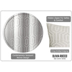 OLIVIA ROCCO Paris Cushion Covers 2 Pack Modern Natural Decorative Square Scatter - Joe’s Haven