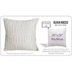 OLIVIA ROCCO Paris Cushion Covers 2 Pack Modern Natural Decorative Square Scatter - Joe’s Haven