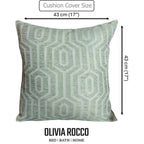OLIVIA ROCCO Paris Cushion Covers Two Pack Modern Sage Green Decorative Square Scatter - Joe’s Haven