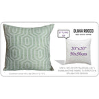 OLIVIA ROCCO Paris Cushion Covers Two Pack Modern Sage Green Decorative Square Scatter - Joe’s Haven