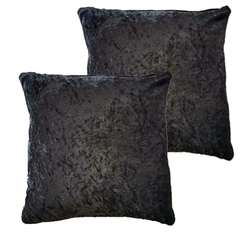 OLIVIA ROCCO Crushed Velvet Cushion Covers 17x17 Inches Pack Of 2 For Sofa Bedroom - Joe’s Haven