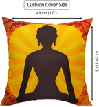 OLIVIA ROCCO Buddha Waterproof Cushion Covers 43x43 cm Reversible Breathable Decorative - Joe’s Haven