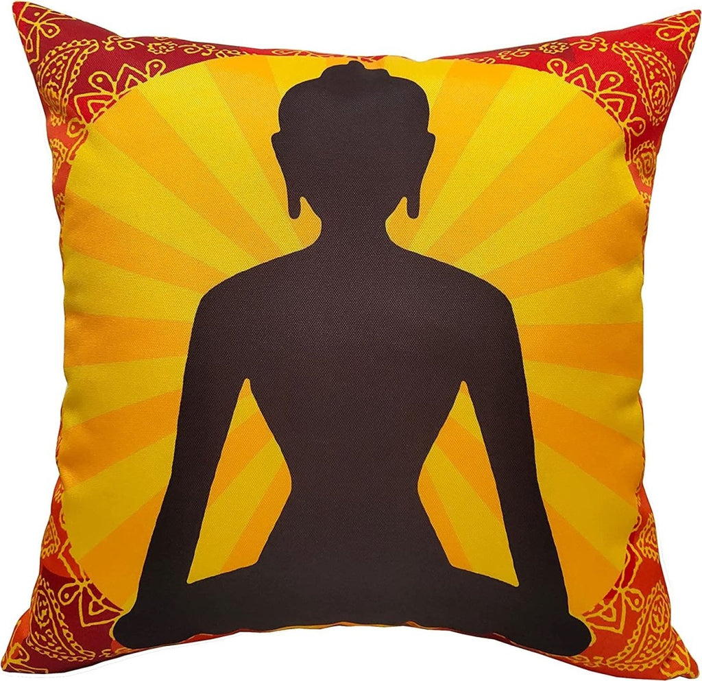 OLIVIA ROCCO Buddha Waterproof Cushion Covers 43x43 cm Reversible Breathable Decorative - Joe’s Haven