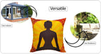 OLIVIA ROCCO Buddha Waterproof Cushion Covers 43x43 cm Reversible Breathable Decorative - Joe’s Haven