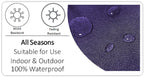 OLIVIA ROCCO Cushion Covers Dhalia Lilac Waterproof 43x43cm Reversible Breathable Indoor - Joe’s Haven