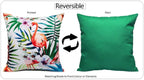 OLIVIA ROCCO Flamingo Waterproof Cushion Covers 43x43 cm Reversible Breathable Decorative - Joe’s Haven