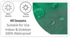 OLIVIA ROCCO Gardenia Waterproof Cushion Covers 43 x 43 cm For Sofa And Bedroom Hotel - Style Sofa or Bed Accent - Joe’s Haven