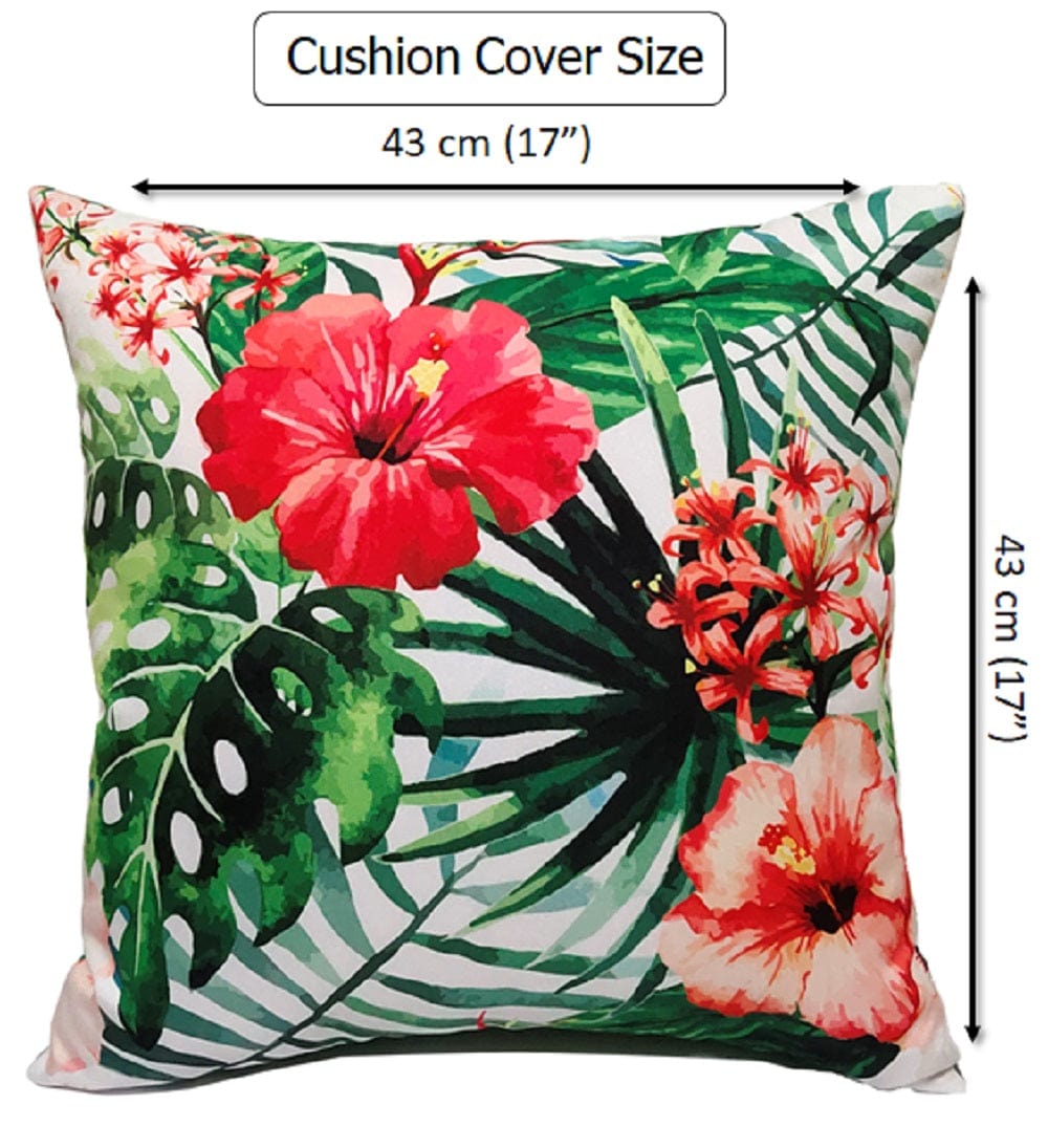 OLIVIA ROCCO Gardenia Waterproof Cushion Covers 43 x 43 cm For Sofa And Bedroom Hotel - Style Sofa or Bed Accent - Joe’s Haven