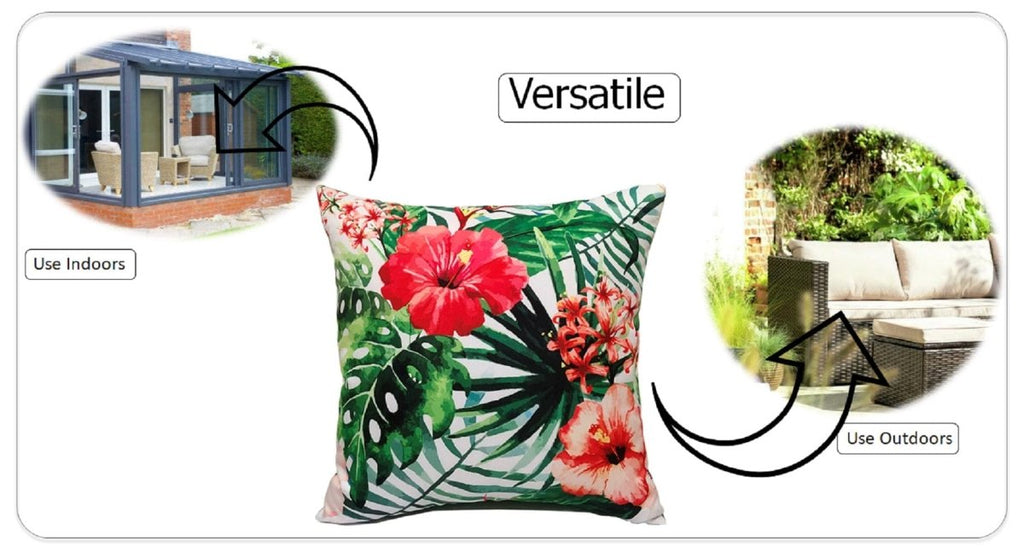 OLIVIA ROCCO Gardenia Waterproof Cushion Covers 43 x 43 cm For Sofa And Bedroom Hotel - Style Sofa or Bed Accent - Joe’s Haven