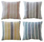 OLIVIA ROCCO Cushion Covers Striped Indian Cotton Indoor Outdoor With Discreet Zipper - Joe’s Haven