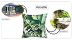 OLIVIA ROCCO Cushion Covers Jamil Green Waterproof 43x43 cm Reversible Breathable Indoor - Joe’s Haven