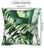 OLIVIA ROCCO Cushion Covers Jamil Green Waterproof 43x43 cm Reversible Breathable Indoor - Joe’s Haven