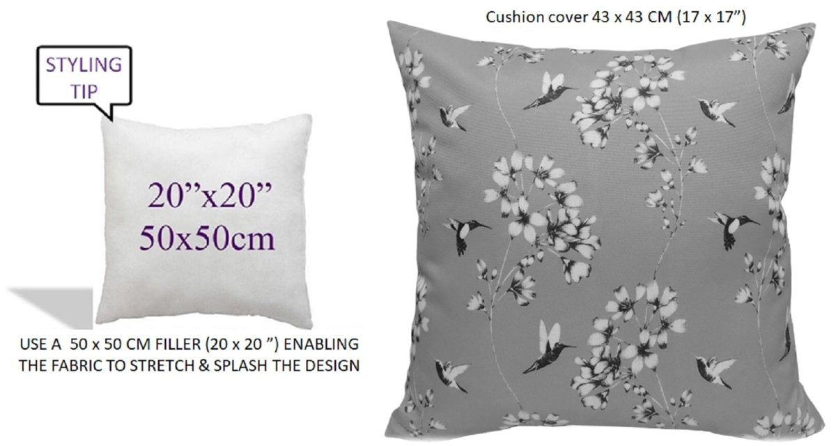 OLIVIA ROCCO Jardin Silver Waterproof Cushion Covers 17x17 Inch Indoor Outdoor Hotel - Style Sofa or Bed Accent - Joe’s Haven