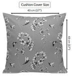 OLIVIA ROCCO Jardin Silver Waterproof Cushion Covers 17x17 Inch Indoor Outdoor Hotel - Style Sofa or Bed Accent - Joe’s Haven