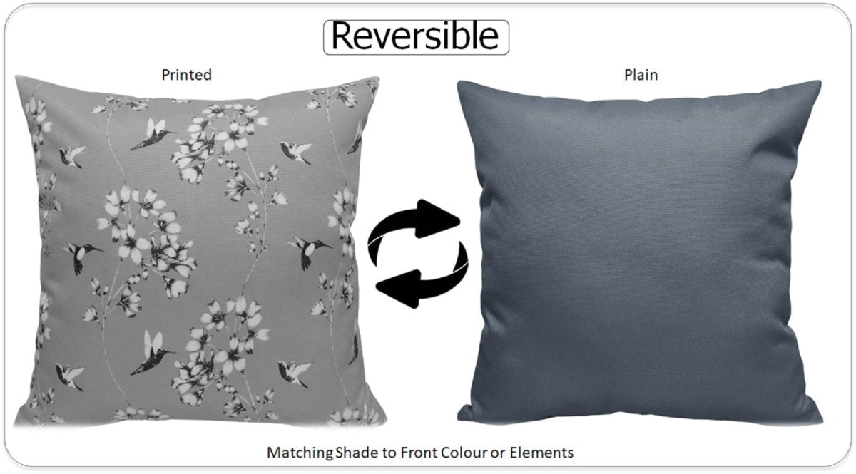 OLIVIA ROCCO Jardin Silver Waterproof Cushion Covers 17x17 Inch Indoor Outdoor Hotel - Style Sofa or Bed Accent - Joe’s Haven