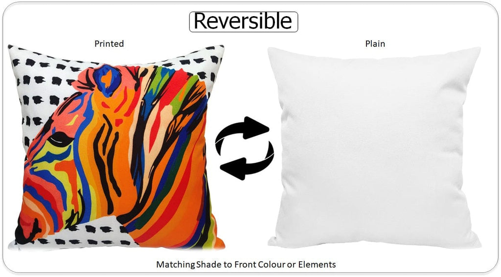 OLIVIA ROCCO Kampala Orange Waterproof Cushion Covers 43 x 43 cm Reversible Breathable - Joe’s Haven