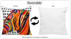 OLIVIA ROCCO Kampala Orange Waterproof Cushion Covers 43 x 43 cm Reversible Breathable - Joe’s Haven