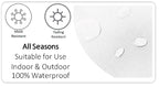 OLIVIA ROCCO Kampala Orange Waterproof Cushion Covers 43 x 43 cm Reversible Breathable - Joe’s Haven