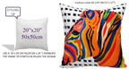 OLIVIA ROCCO Kampala Orange Waterproof Cushion Covers 43 x 43 cm Reversible Breathable - Joe’s Haven