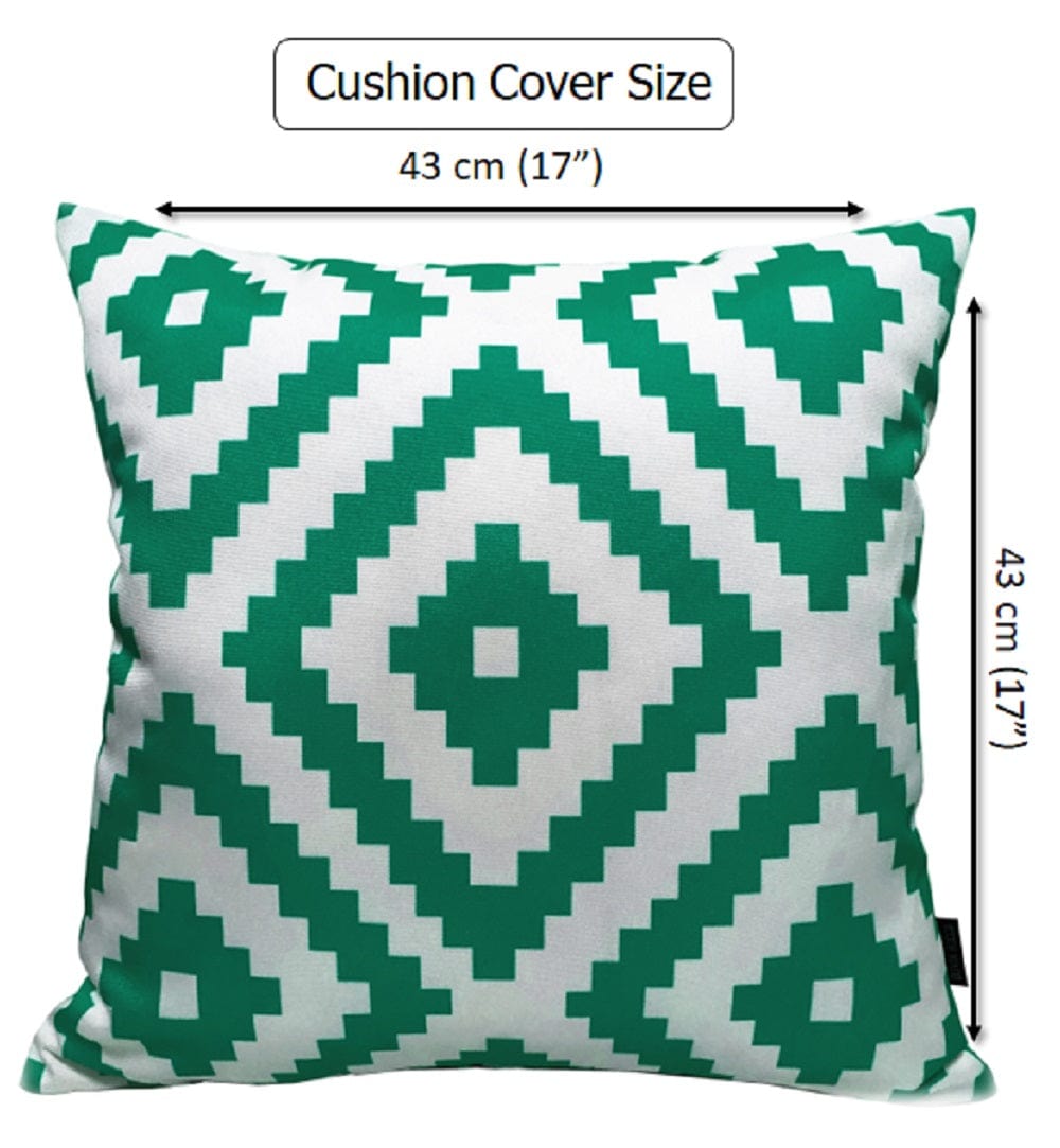 OLIVIA ROCCO Nairobi Lime Green Waterproof Decorative Cushion Covers 43 x 43cm Super Soft Bedroom Refresh Accent - Joe’s Haven