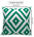 OLIVIA ROCCO Nairobi Lime Green Waterproof Decorative Cushion Covers 43 x 43cm Super Soft Bedroom Refresh Accent - Joe’s Haven