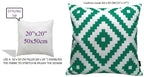 OLIVIA ROCCO Nairobi Lime Green Waterproof Decorative Cushion Covers 43 x 43cm Super Soft Bedroom Refresh Accent - Joe’s Haven