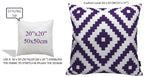 OLIVIA ROCCO Outdoor Scatter Cushion Covers Nairobi Purple 43 X 43 cm Waterproof Weather - Joe’s Haven