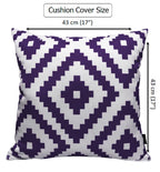 OLIVIA ROCCO Outdoor Scatter Cushion Covers Nairobi Purple 43 X 43 cm Waterproof Weather - Joe’s Haven