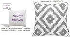 OLIVIA ROCCO Nairobi Silver Waterproof Cushion Covers 43 x 43 cm Reversible Indoor - Joe’s Haven