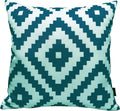 OLIVIA ROCCO Nairobi Teal Waterproof Cushion Covers 43x43 cm Reversible And Breathable - Joe’s Haven