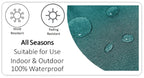 OLIVIA ROCCO Pelican Outdoor Waterproof Weather - Resistant Cushion Covers 43x43 Super Soft Bedroom Refresh Accent - Joe’s Haven